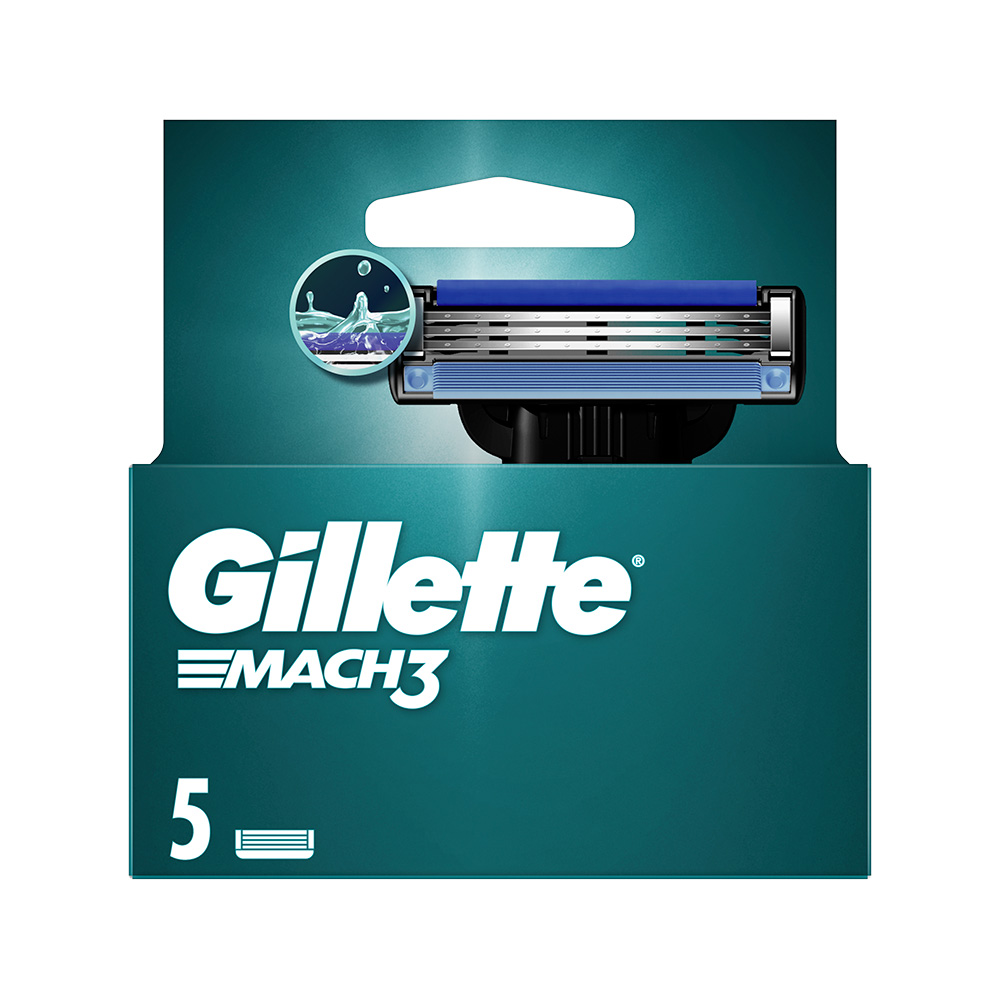 GILLETTE - MACH3 Ανταλλακτικές κεφαλές ξυρίσματος - 5τεμ.